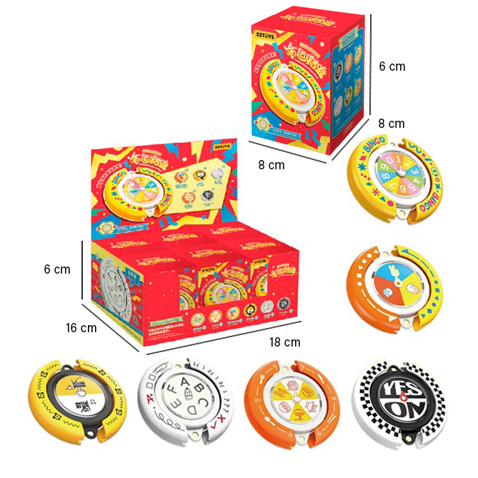 QueSera Series Fortune Wheel (Ruota della fortuna) 6cm in Blind Box (xm) In espo da 6pz 6ass…x6…x96